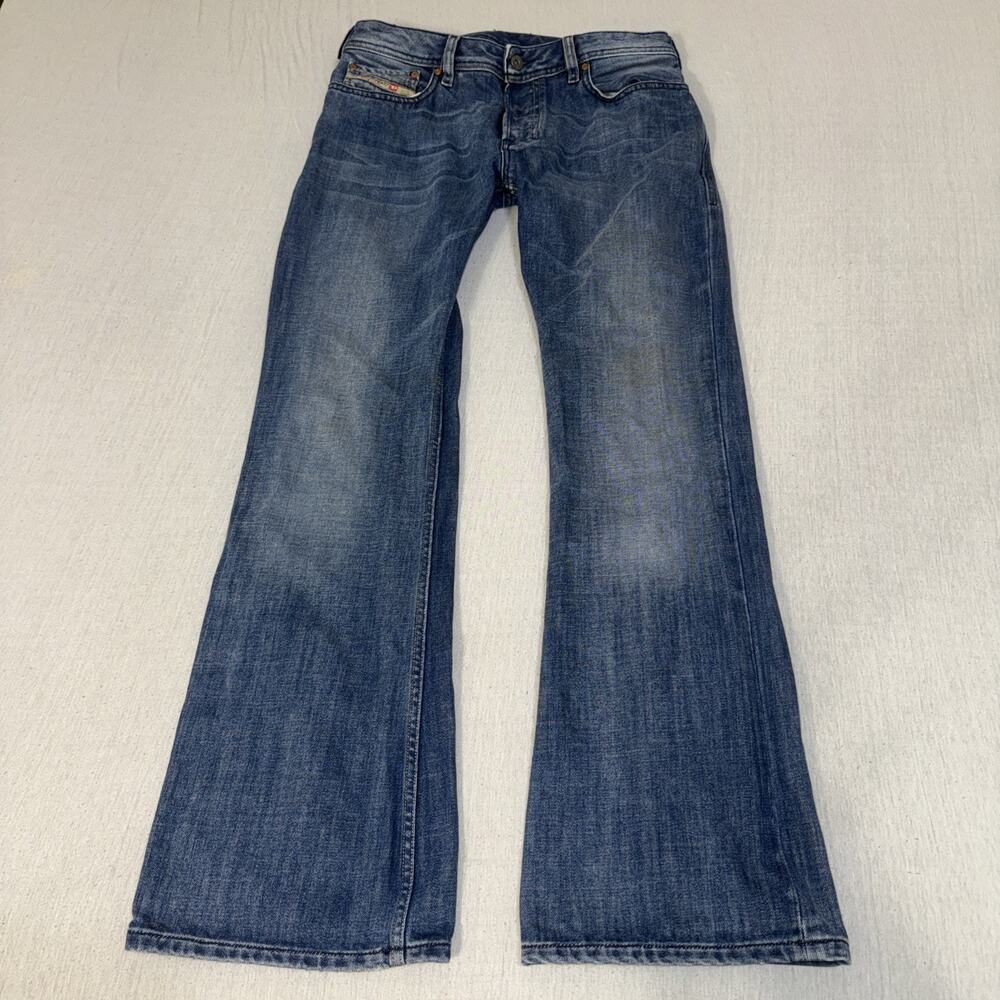 Diesel Jeans Mens 30x32 Blue Zathan Medium Wash Bootcut Button Fly 008AT